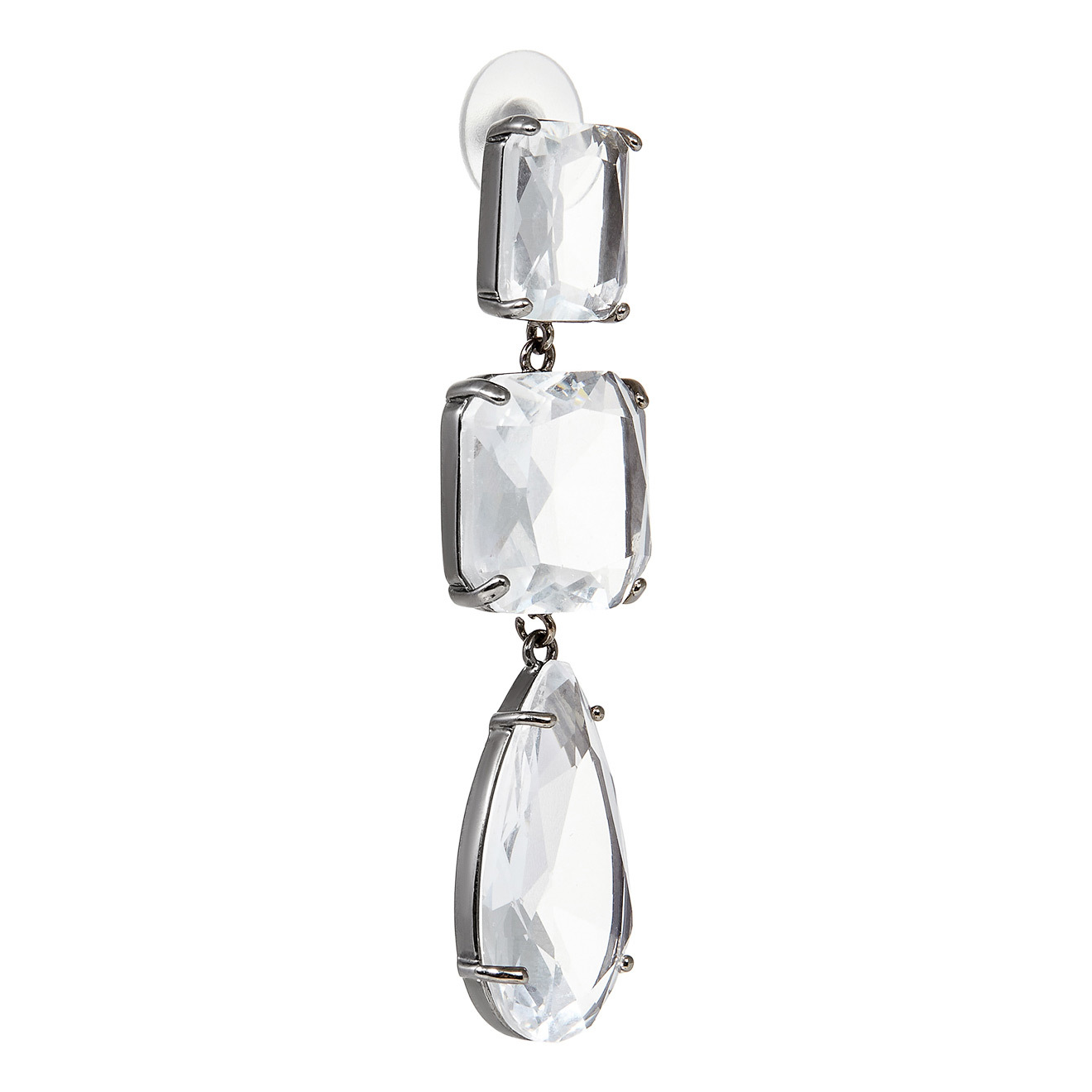 Transparent Crystal Earrings