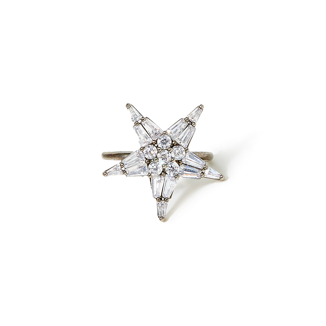 star ring with crystals