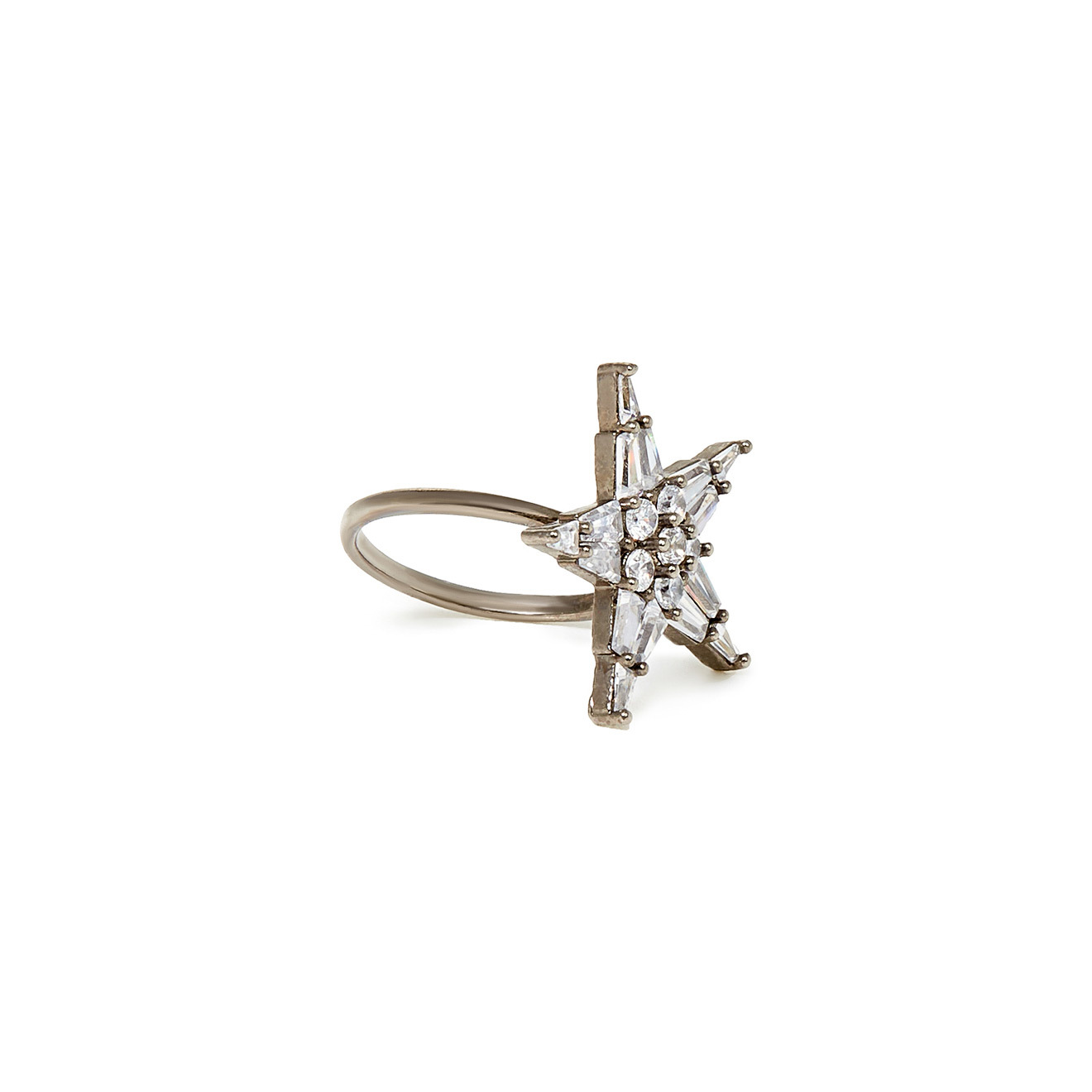 star ring with crystals