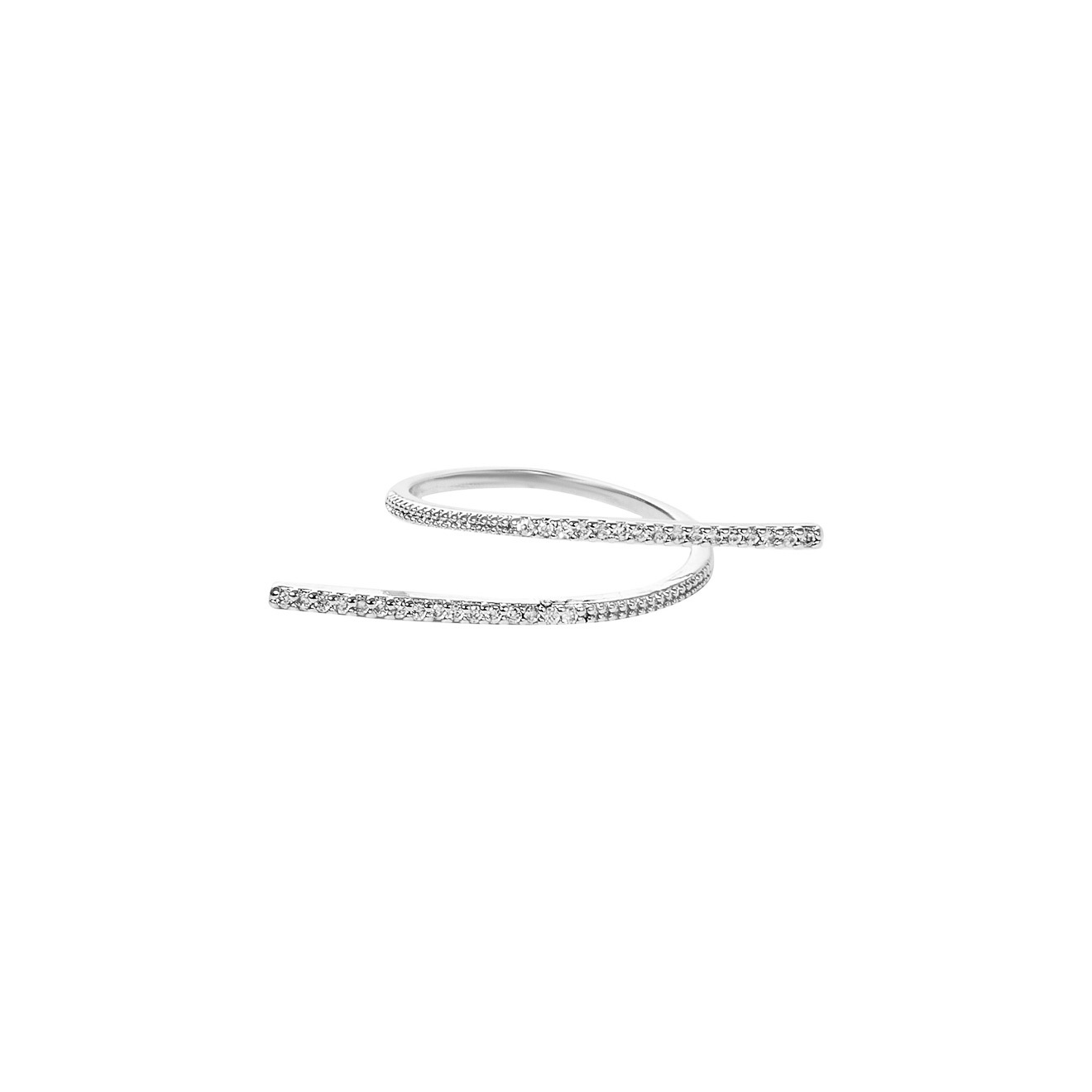 ring-loop with crystals