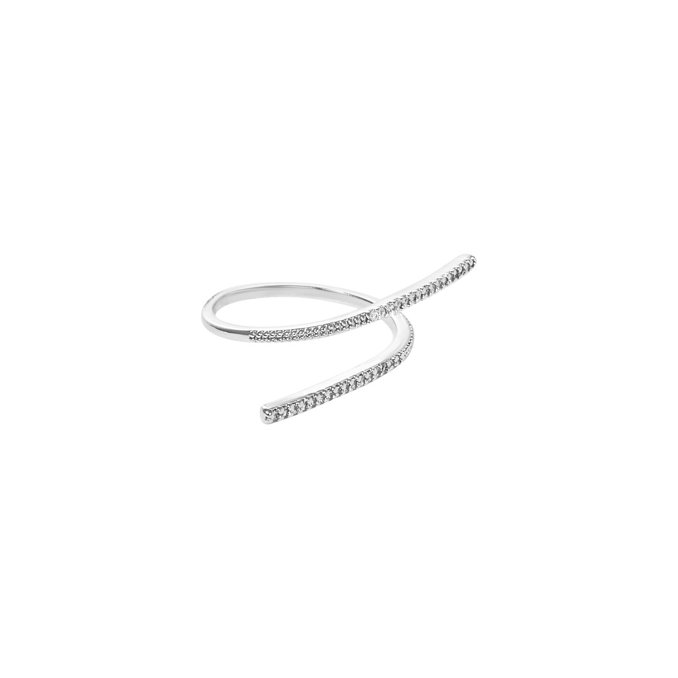 ring-loop with crystals