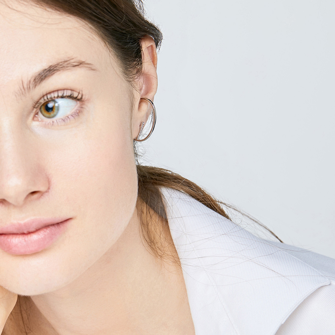 climber earrings with crystals