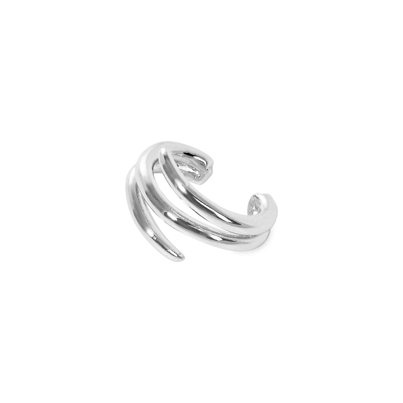 silver triple ear cuff
