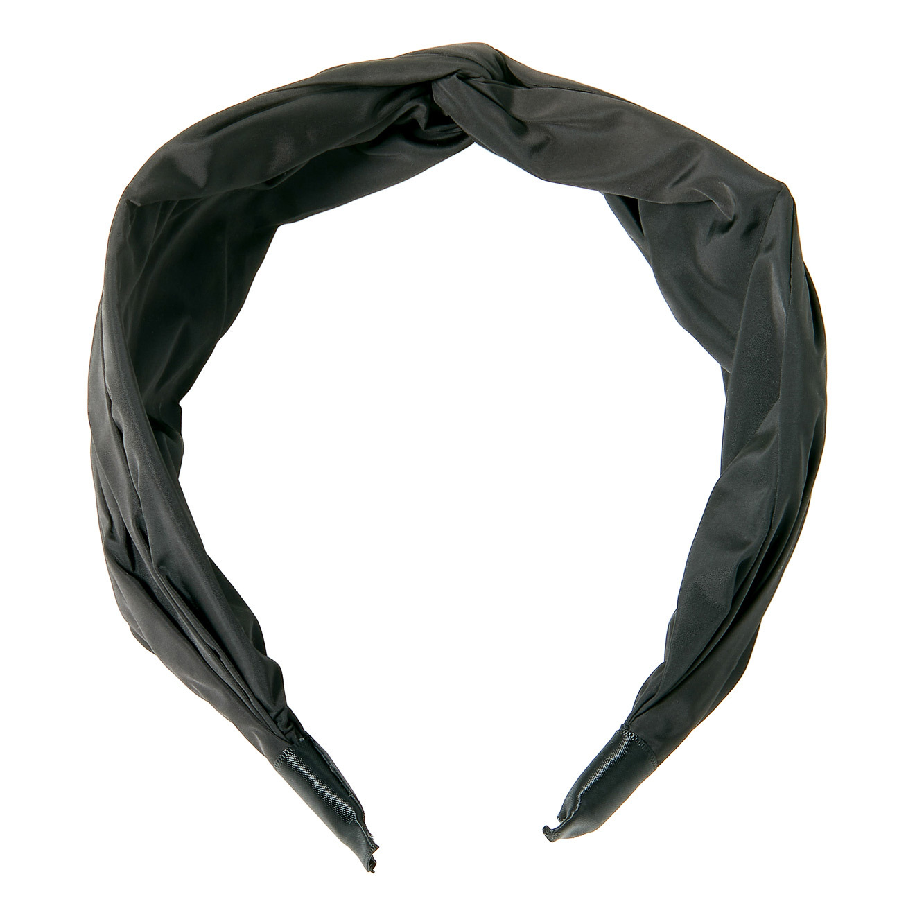 Black textile band with knot