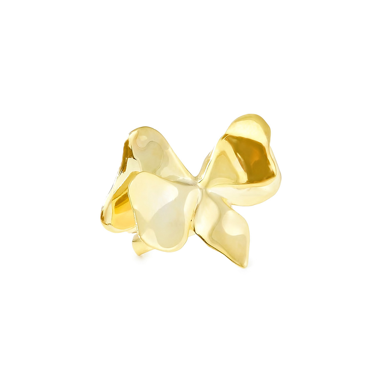 Gold-plated Flower ring