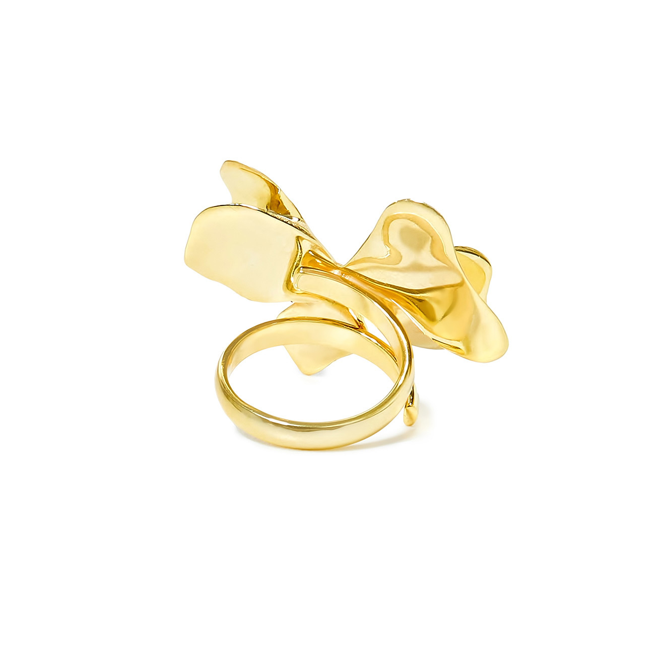 Gold-plated Flower ring