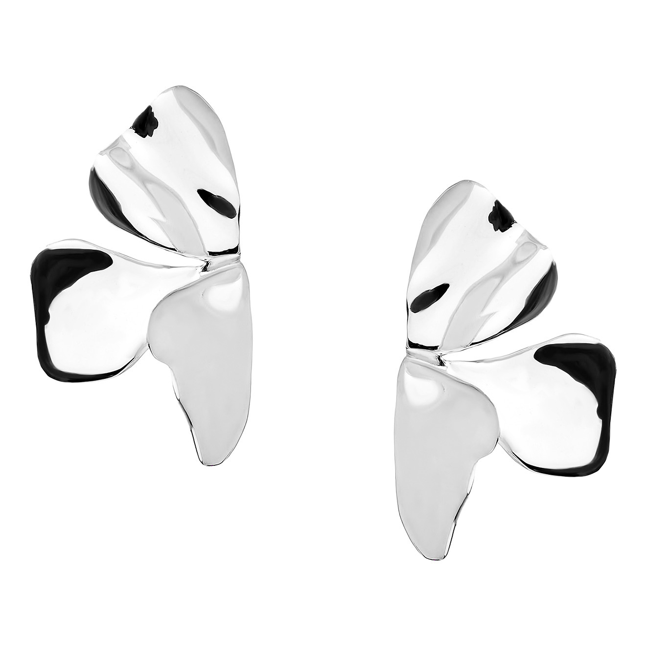 Silver Shamrock Earrings