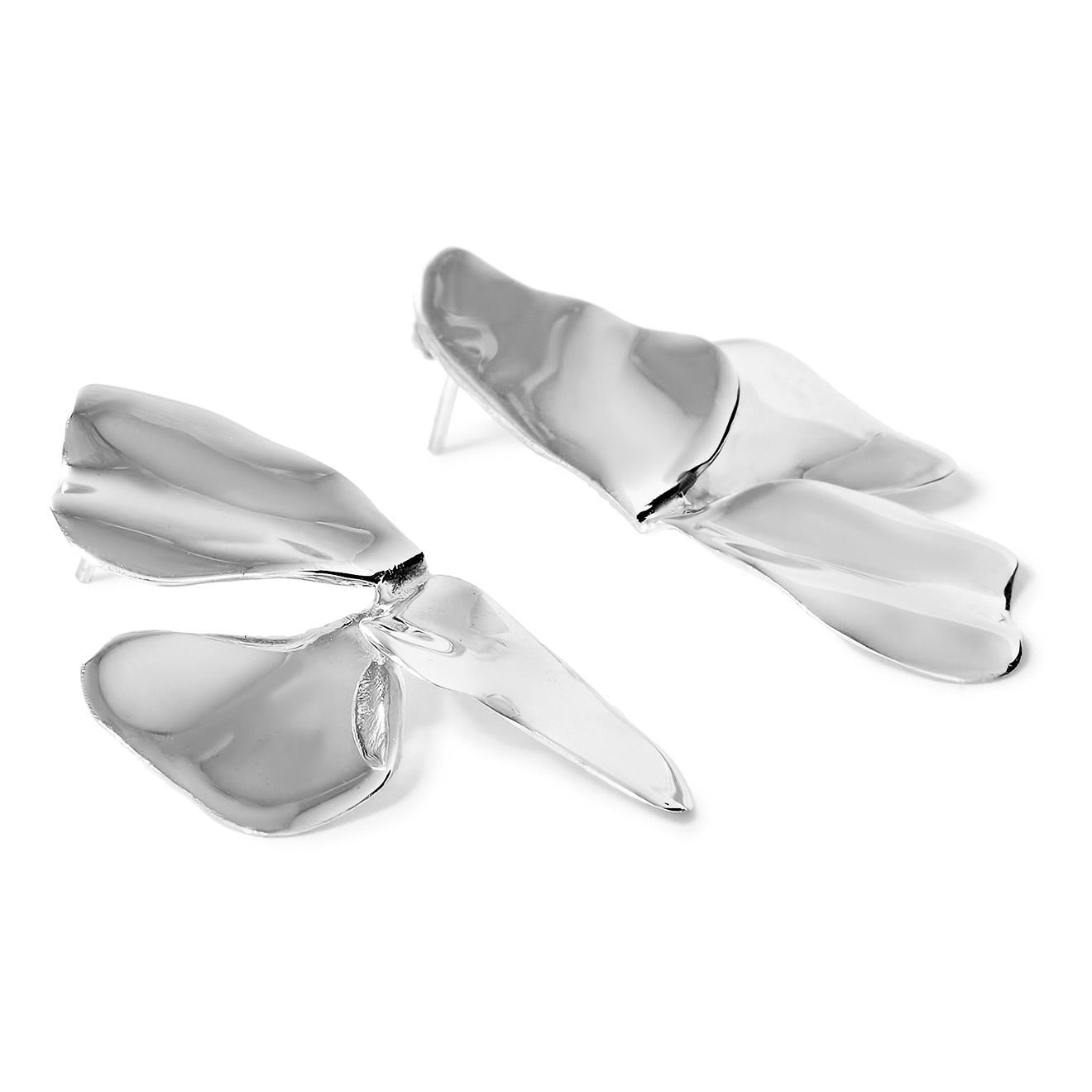 Silver Shamrock Earrings