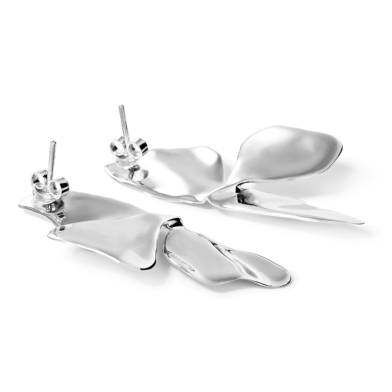 Silver Shamrock Earrings