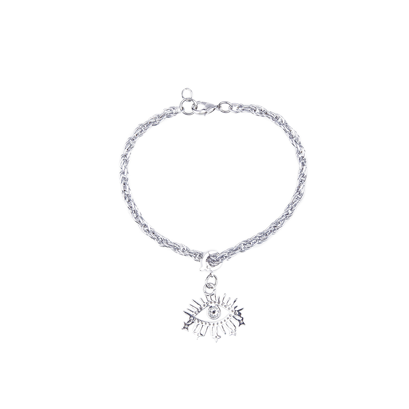 Браслет-анклет Amulet Chain с цирконами