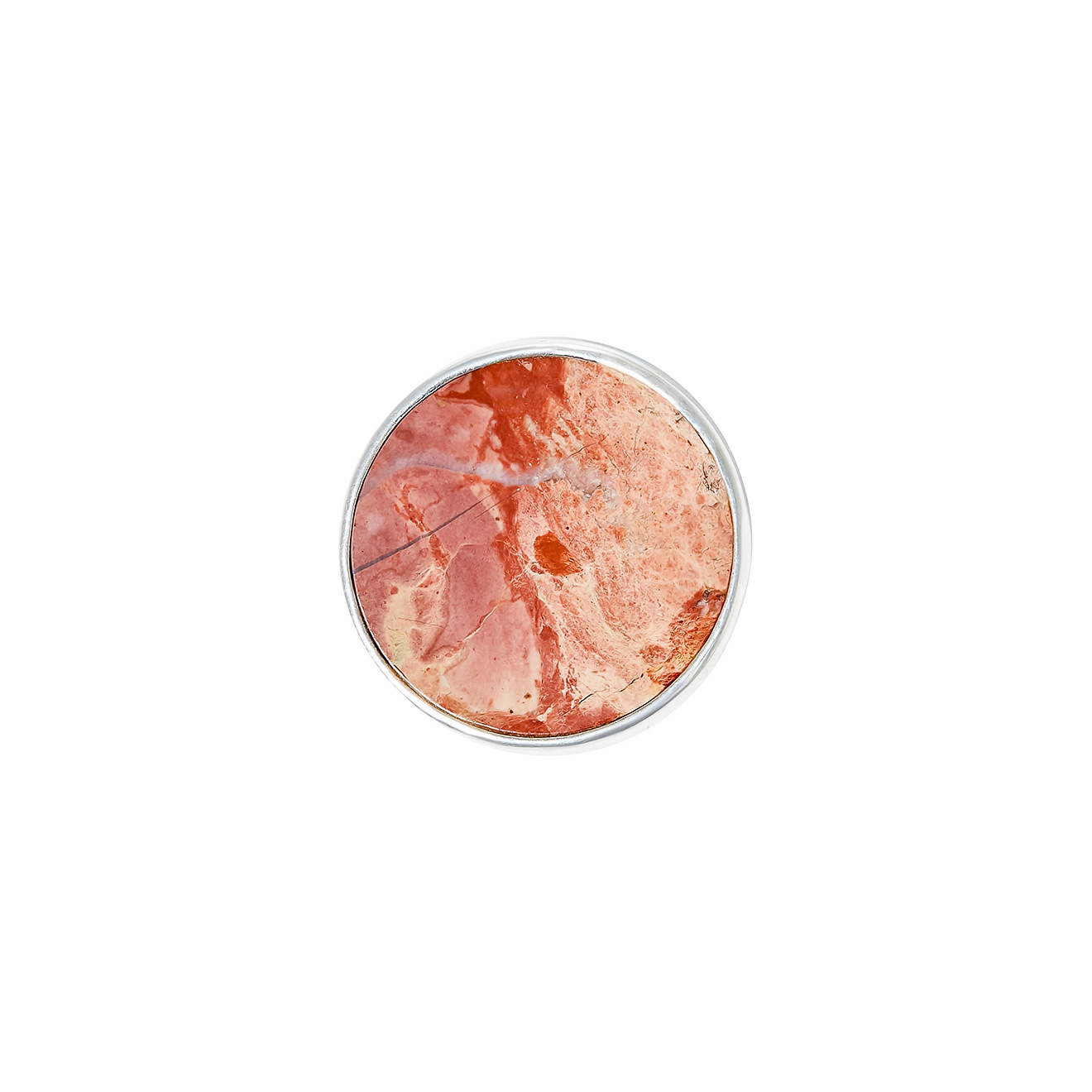 Серебряная брошь с яшмой, из коллекции Planets
