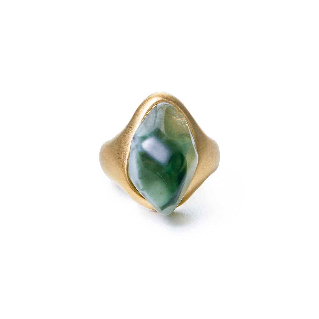 ring with green stone