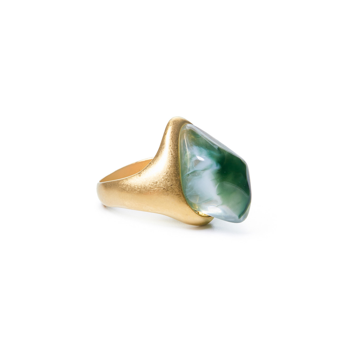 ring with green stone