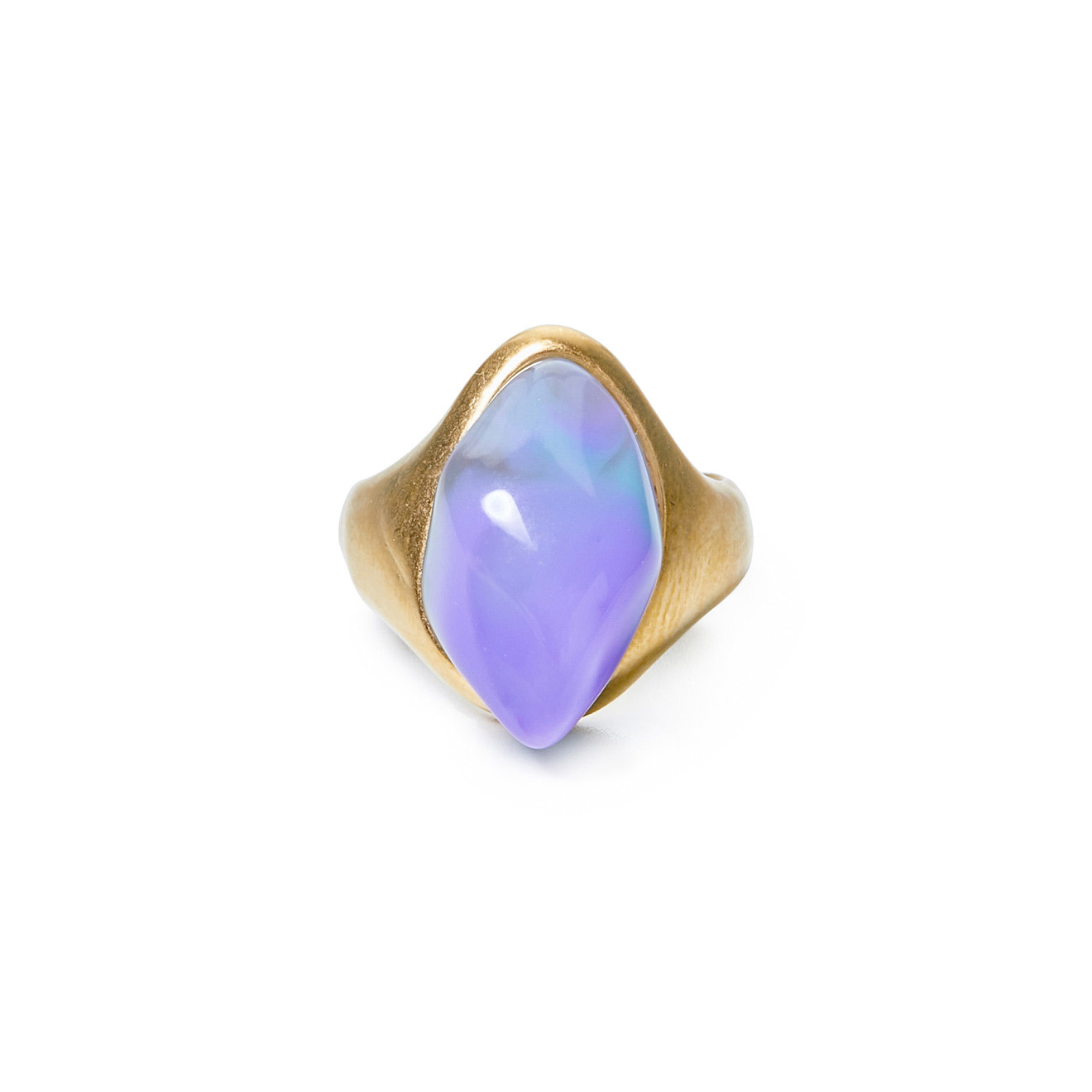 ring with lilac stone