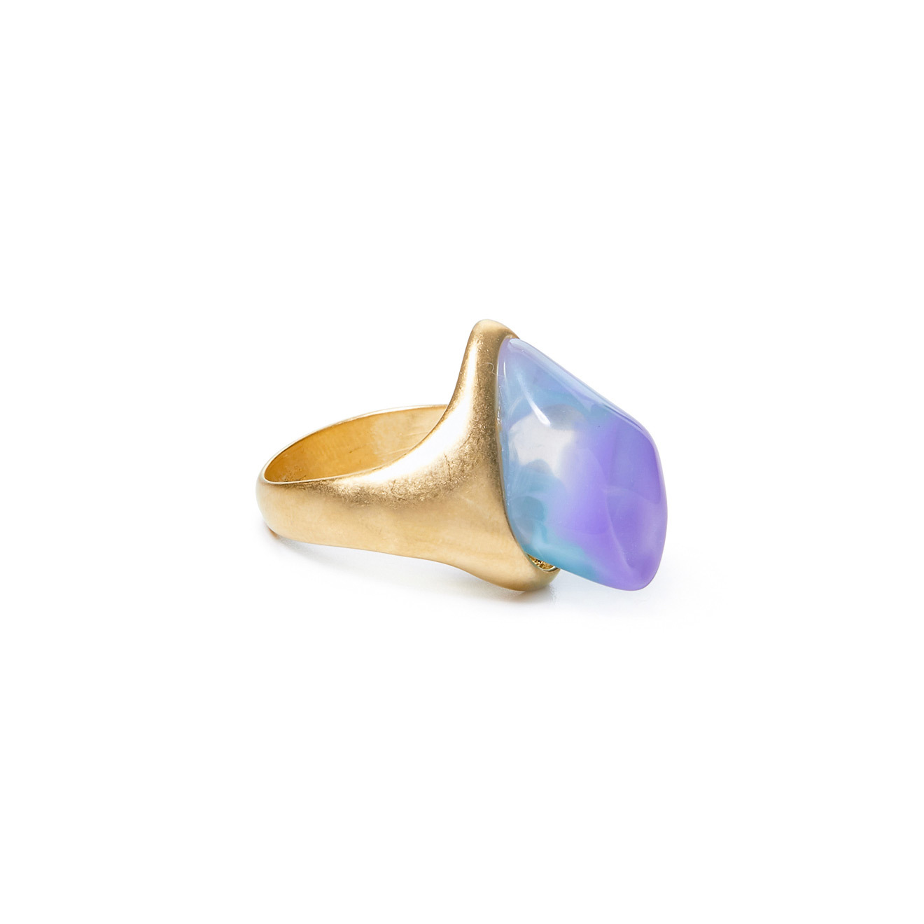 ring with lilac stone