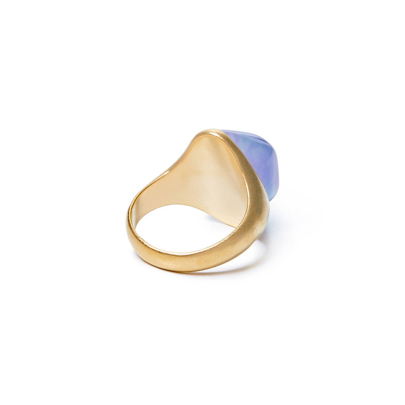 ring with lilac stone