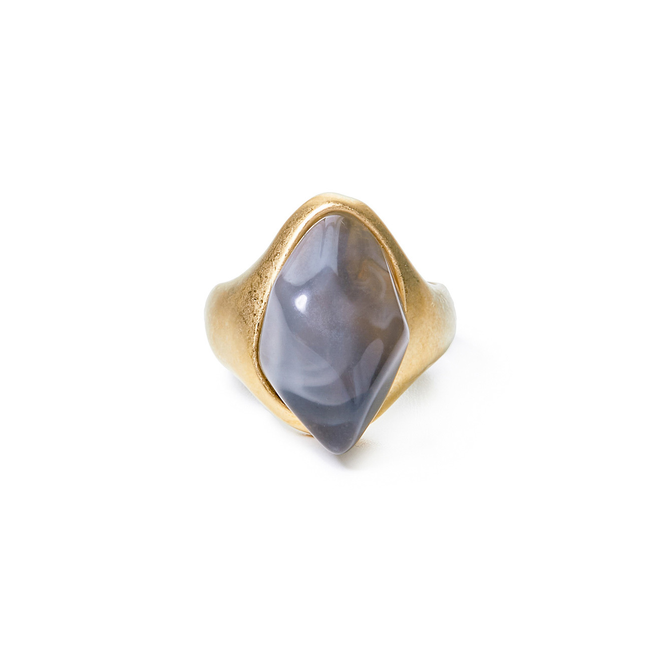 ring with gray stone