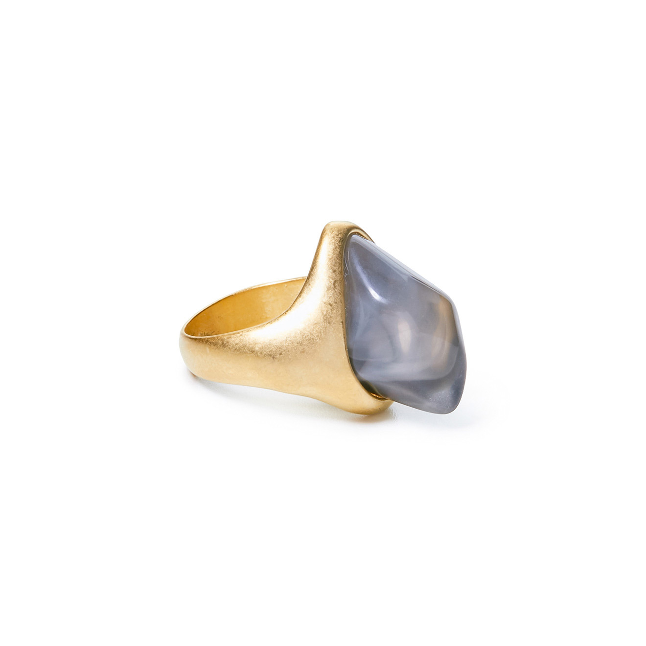 ring with gray stone