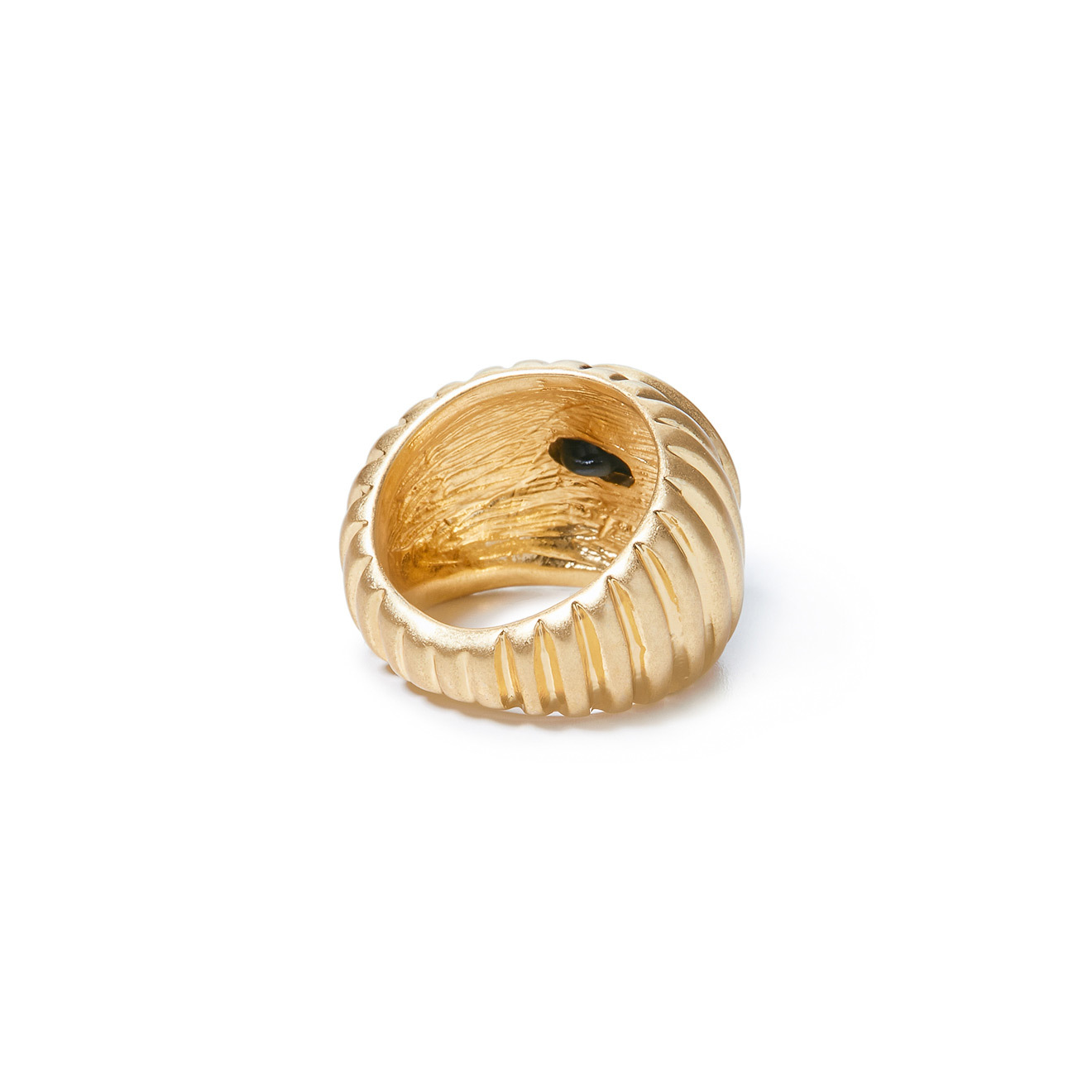 signet ring with black insert