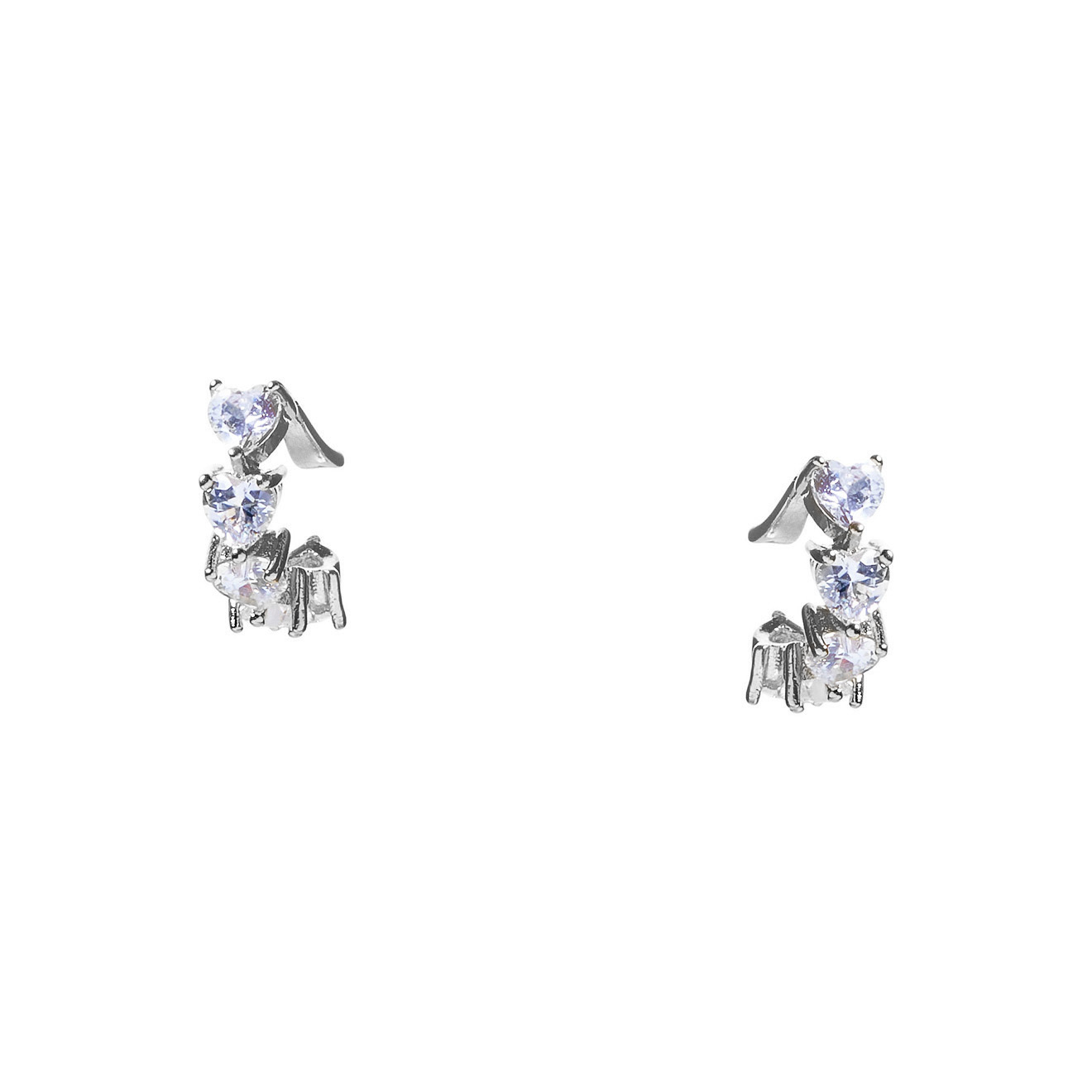 cuff earrings with crystals