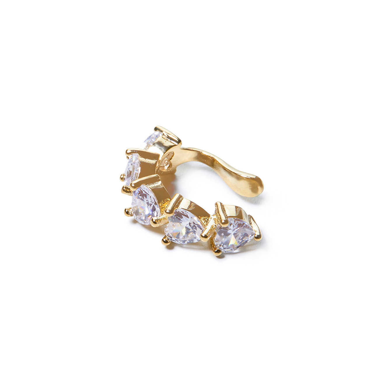 cuff earrings with crystals