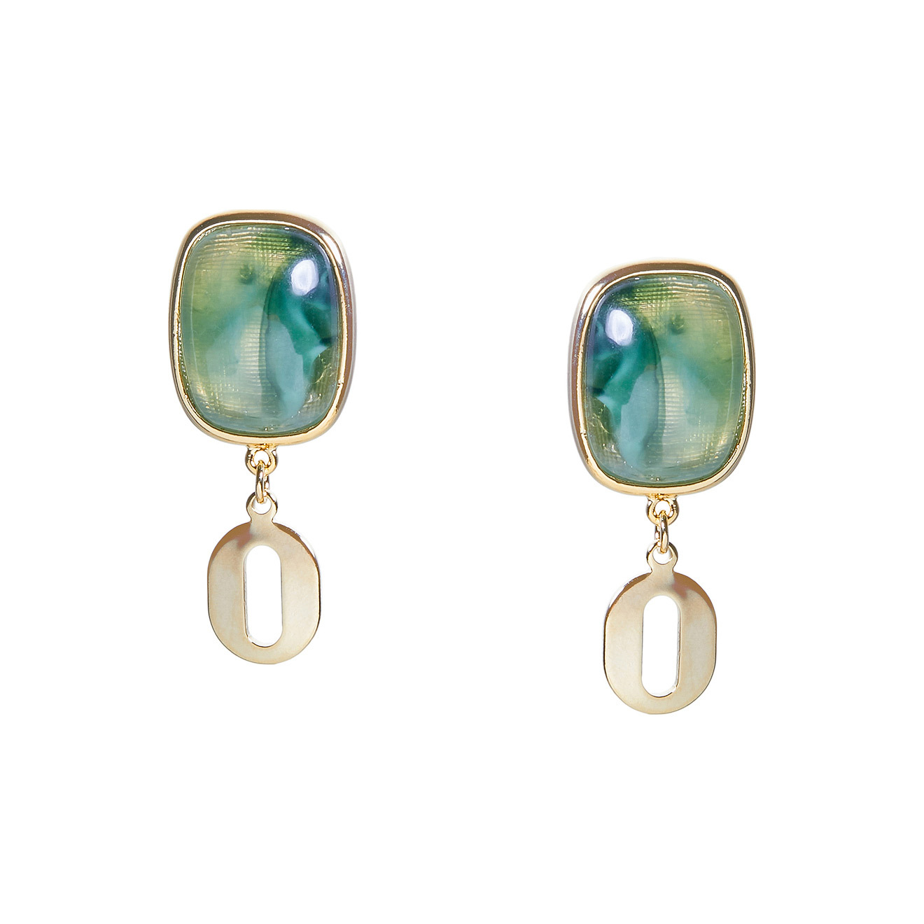 poussettes with green stones