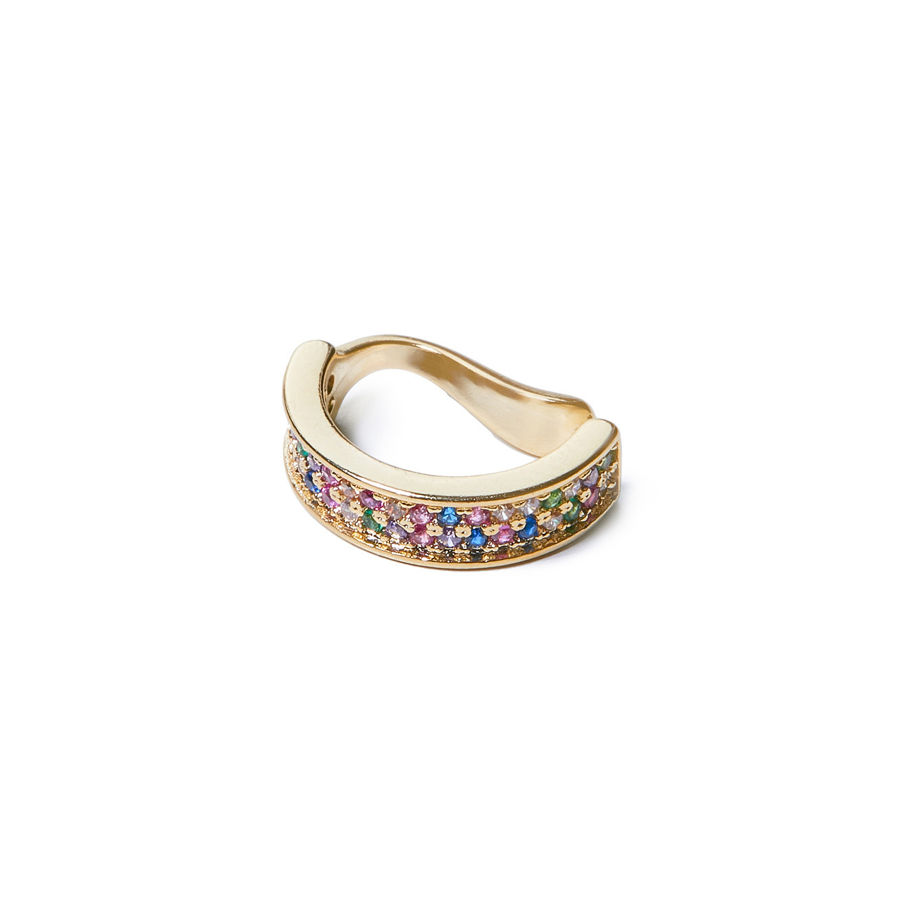 cuffs with colored crystals