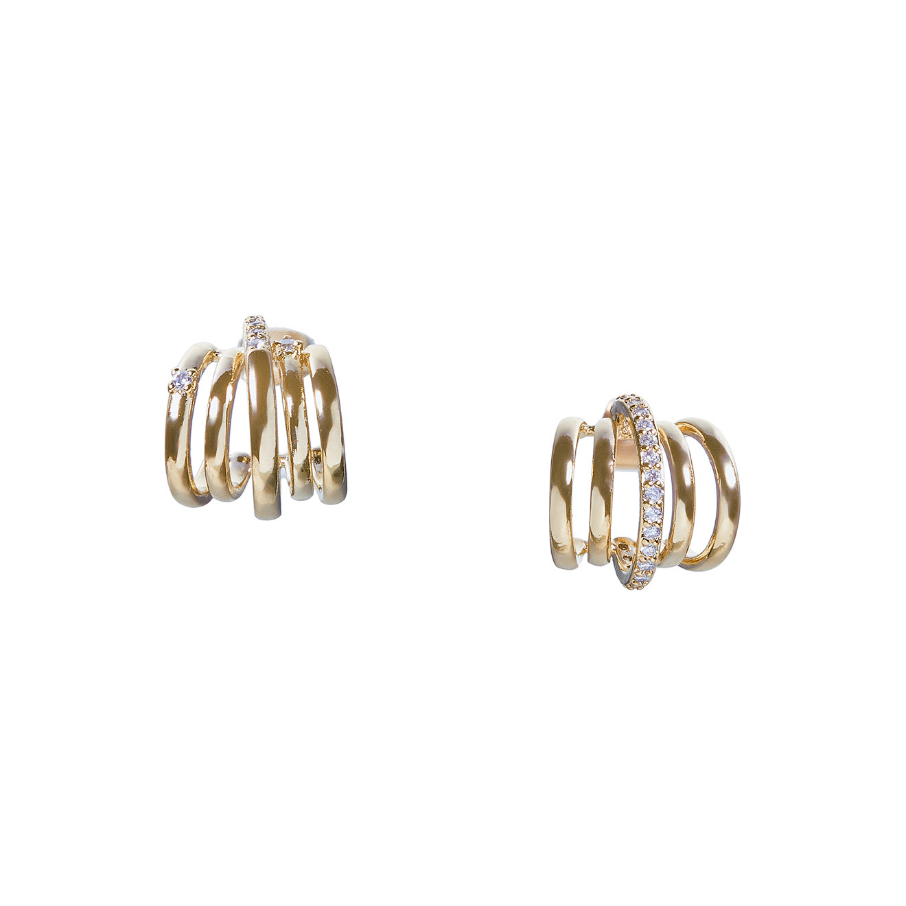 asymmetric spring-like beads with crystals