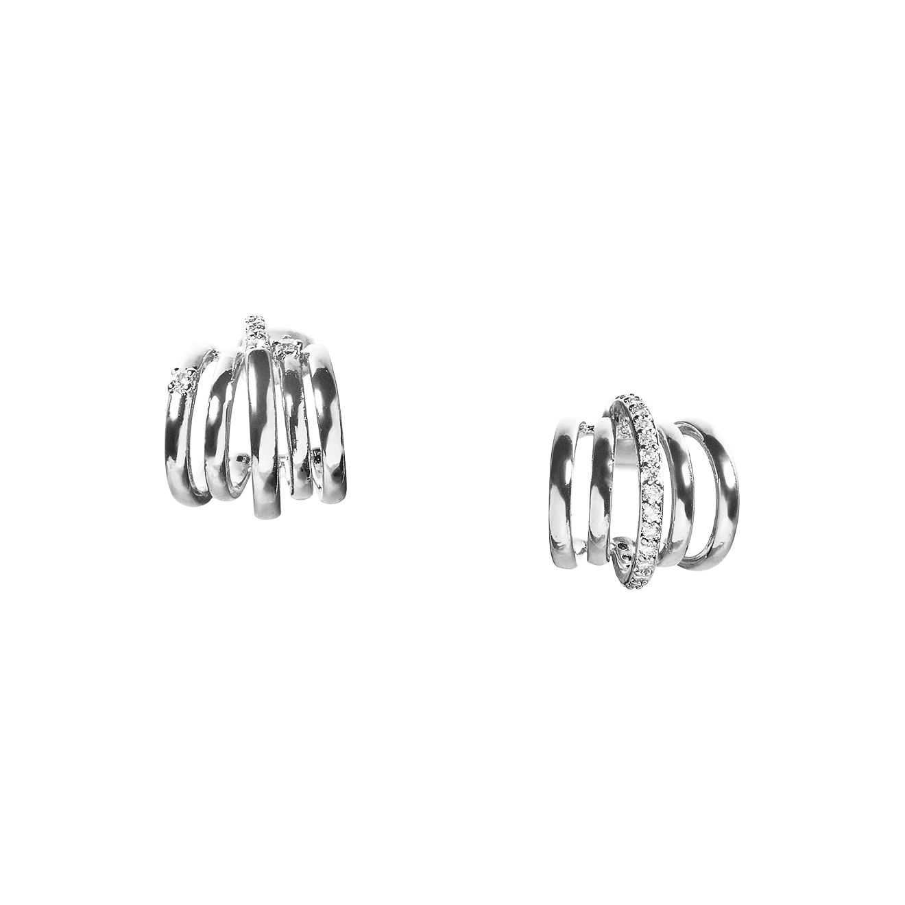 asymmetric spring beads with crystals