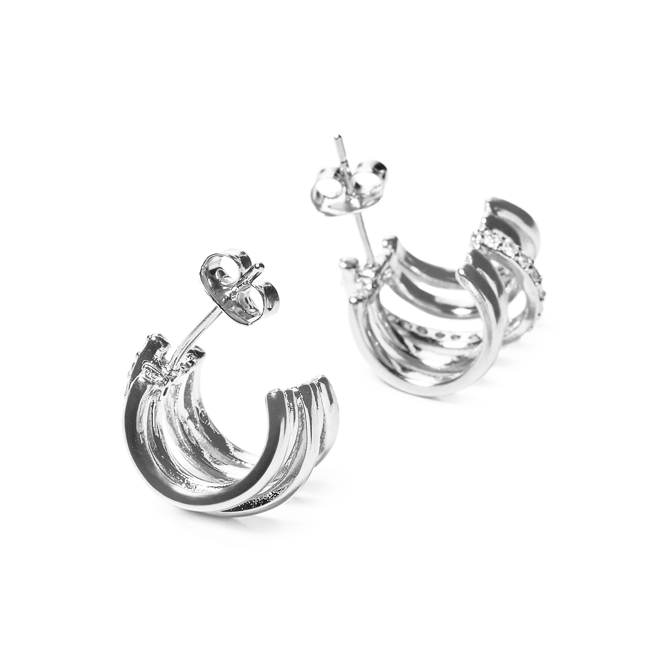 asymmetric spring beads with crystals