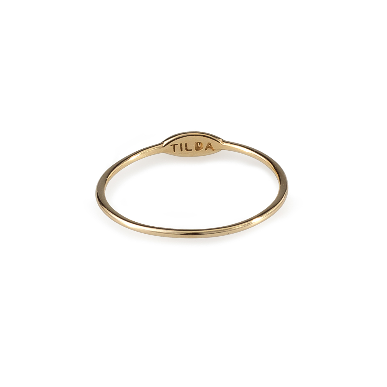 Tilda Тонкое кольцо из желтого золота mates тонкое кольцо узел из желтого золота