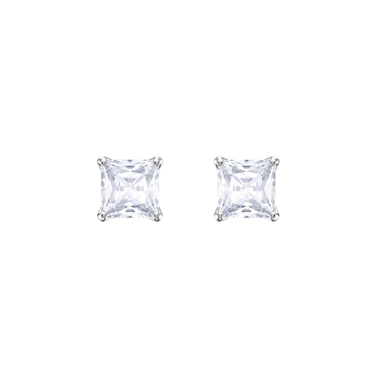 Серебристые пусеты ATTRACT