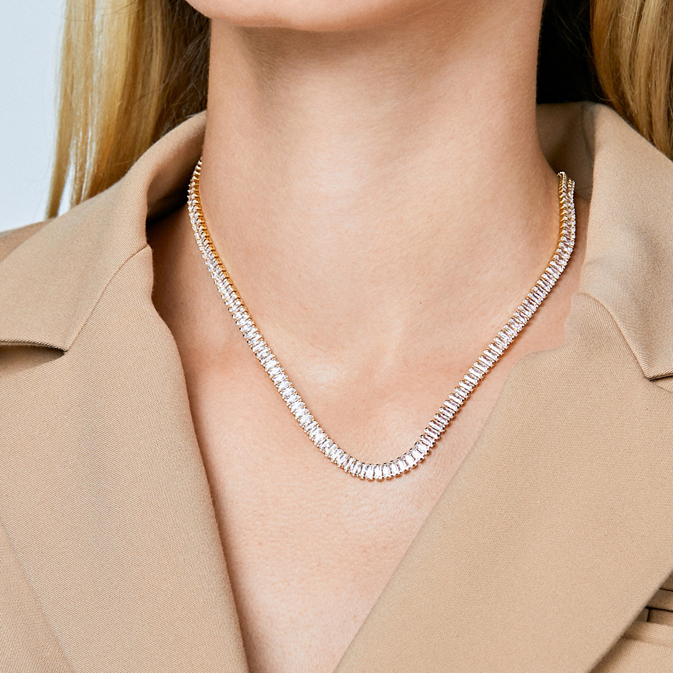 necklace with crystals