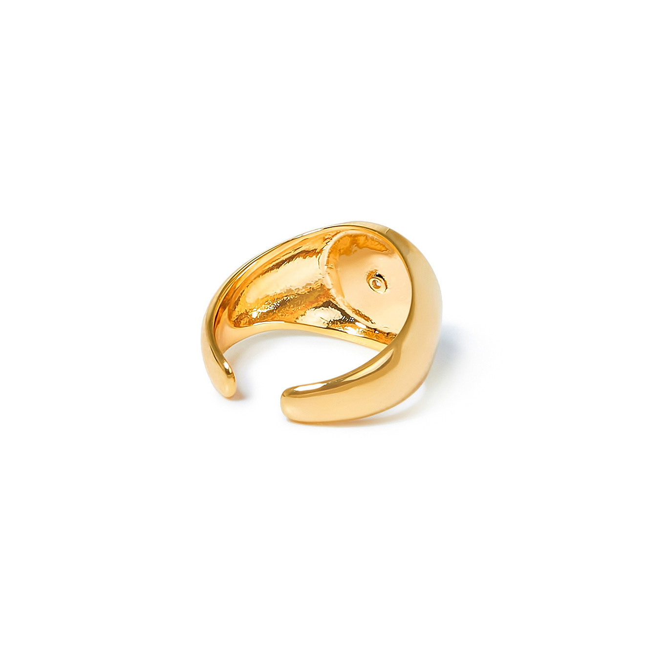 Позолоченное кольцо Starry signet ring
