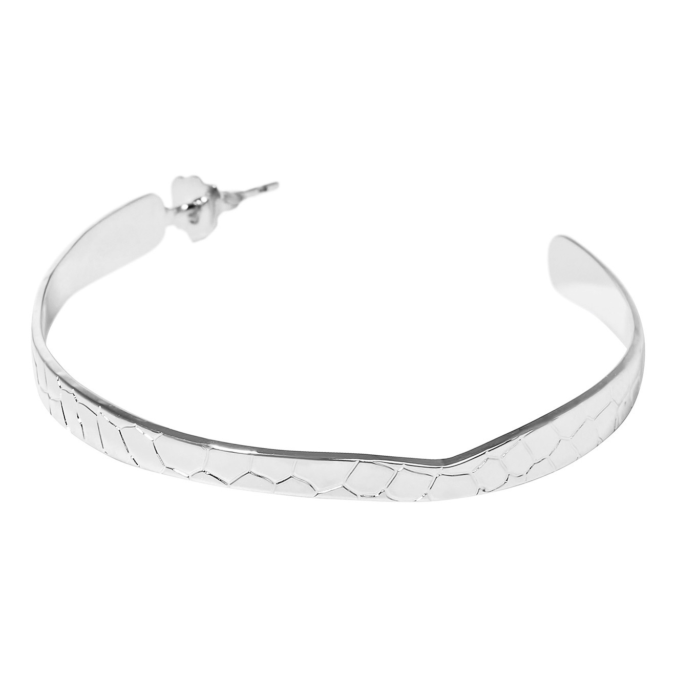 Покрытые серебром серьги Large hoops