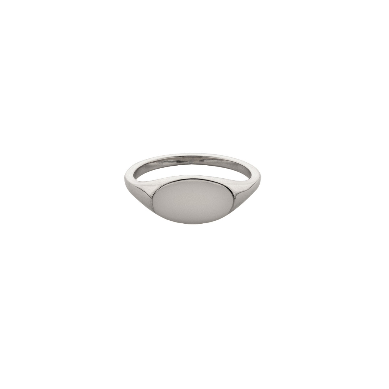 Кольцо-печатка Blank из серебра