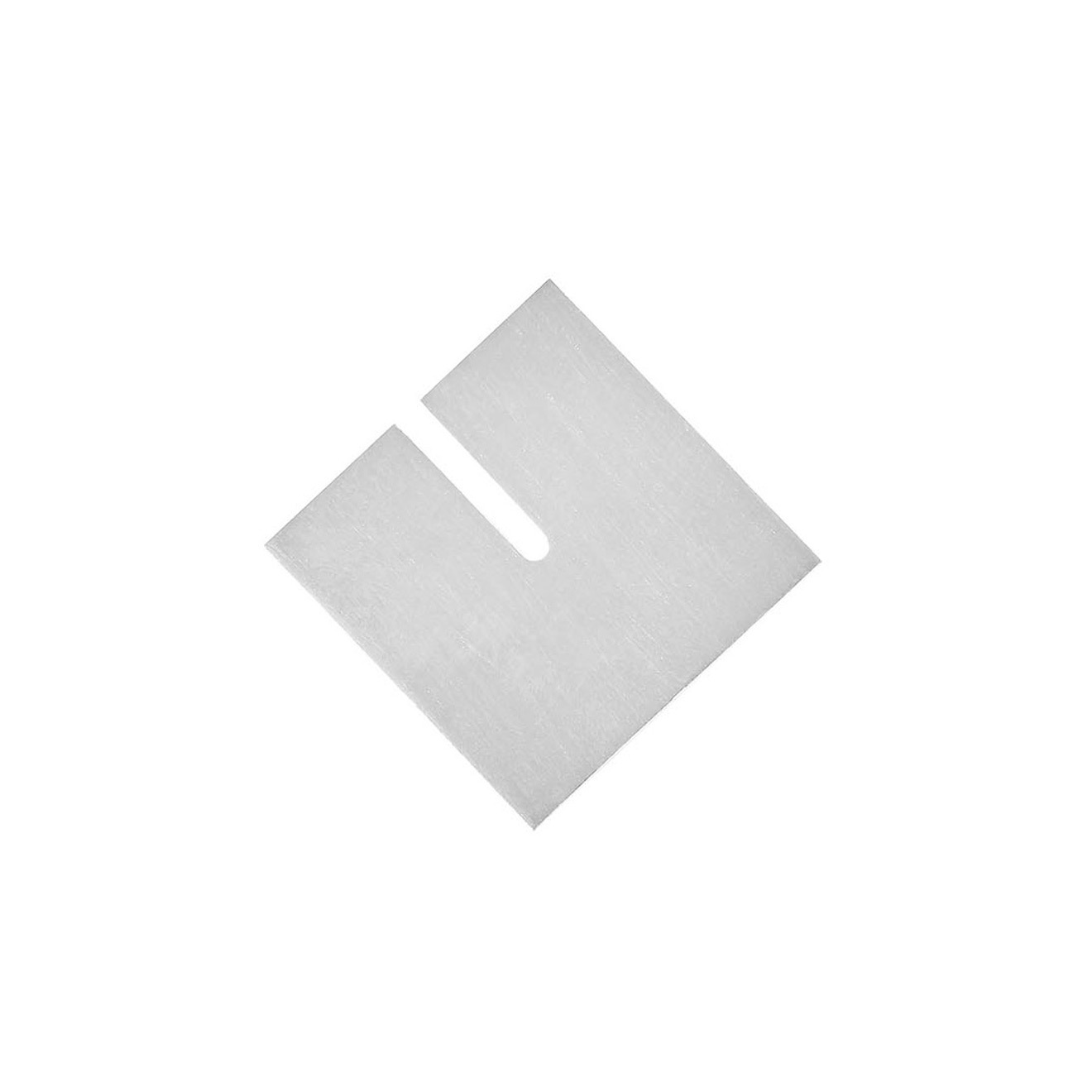 Square brooch made of silver