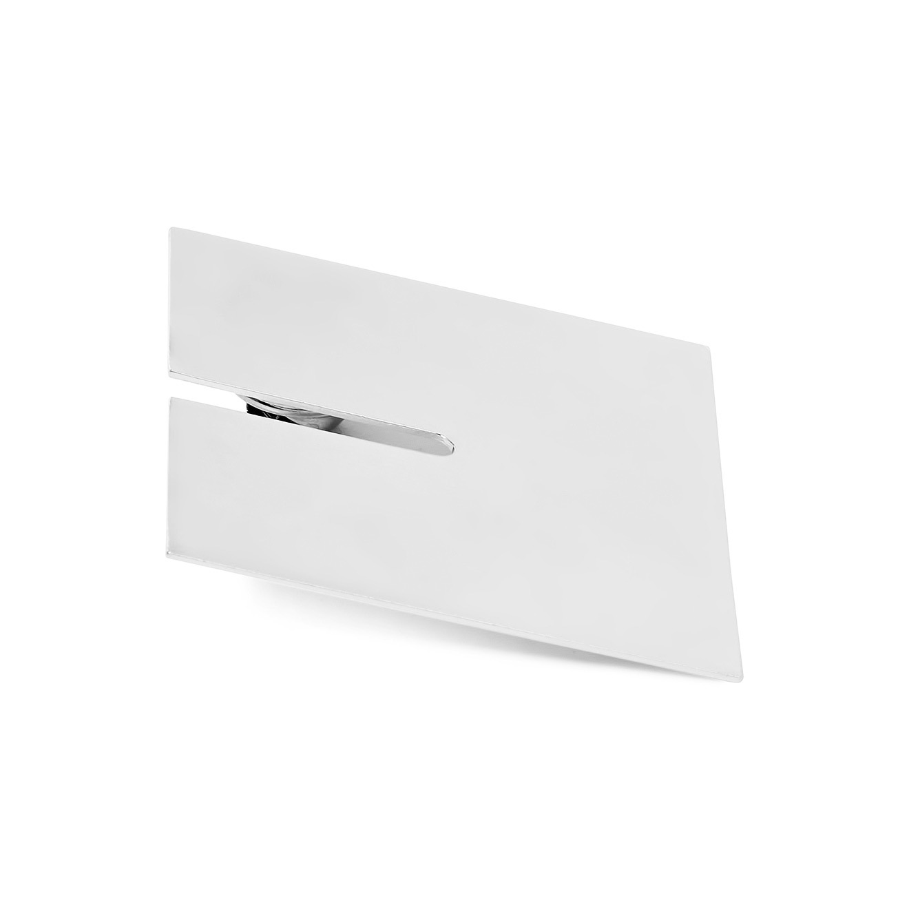 Square brooch made of silver