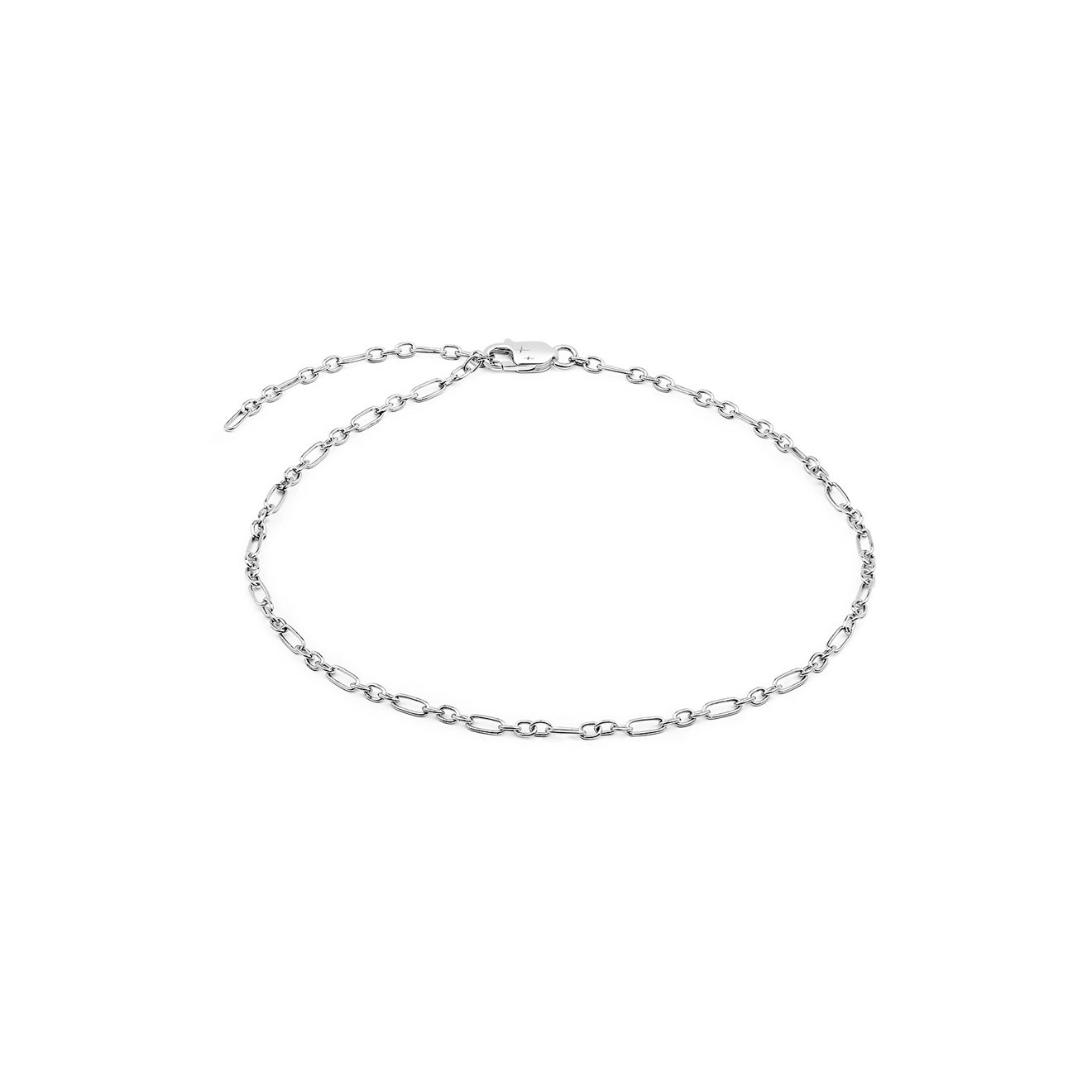 Тонкий анклет из серебра, из коллекции Marine