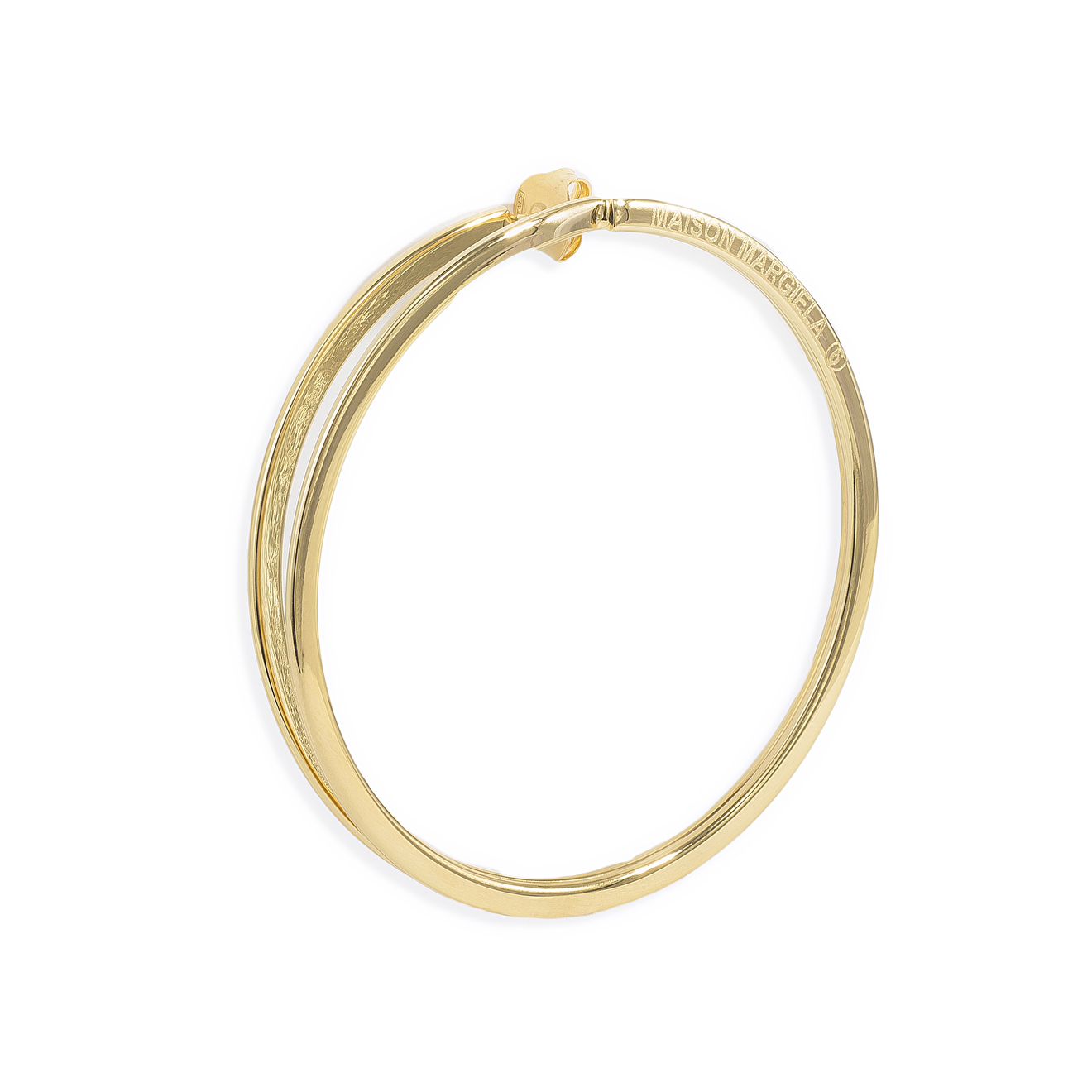 gold-tone hoops