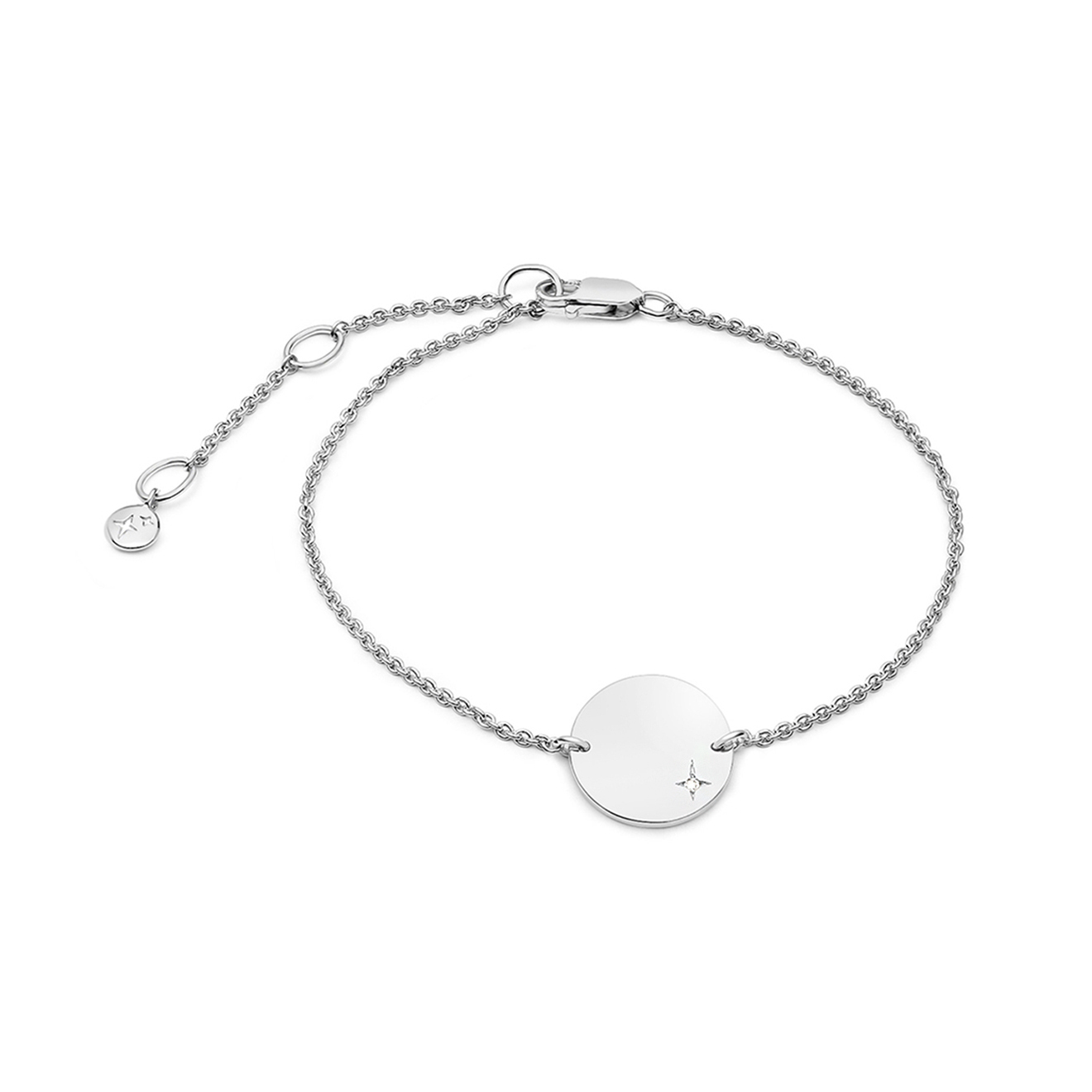 Серебряный браслет Round, из коллекции Initials
