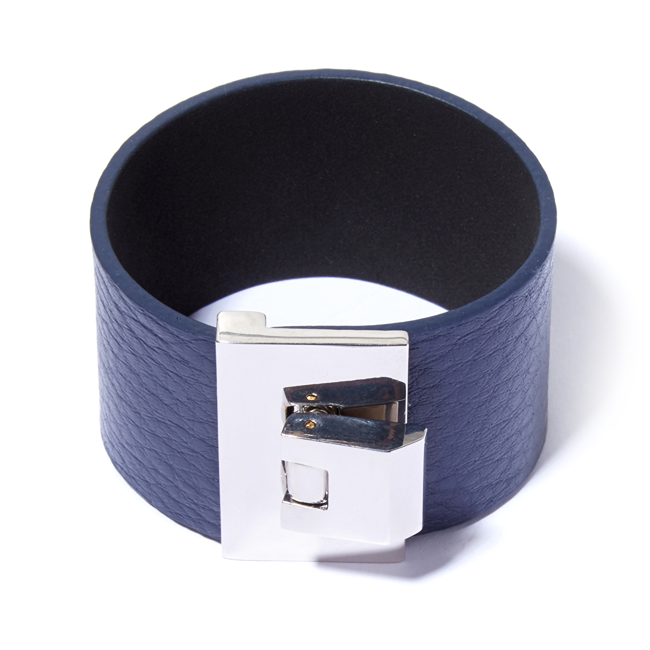 Tannum Синий кожаный браслет с металлическим замком цена и фото