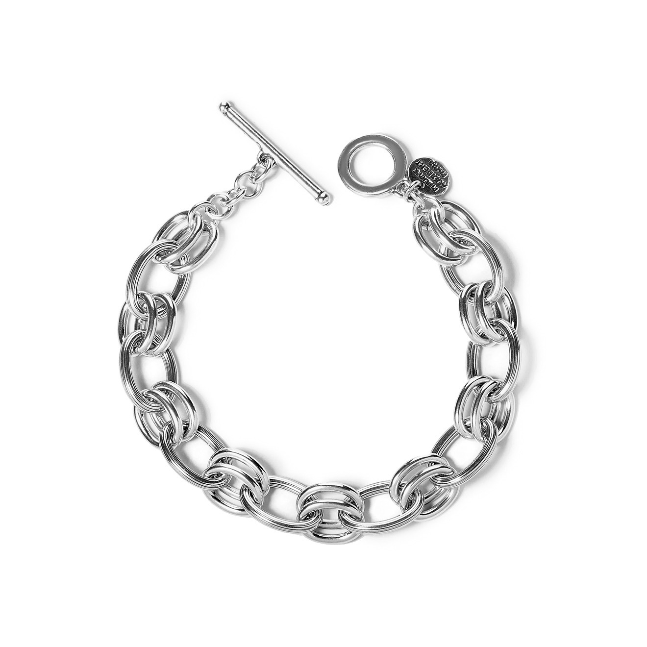Philippe Audibert Серебристый браслет-цепь Byron lisa smith серебристый браслет цепь из круглых звеньев