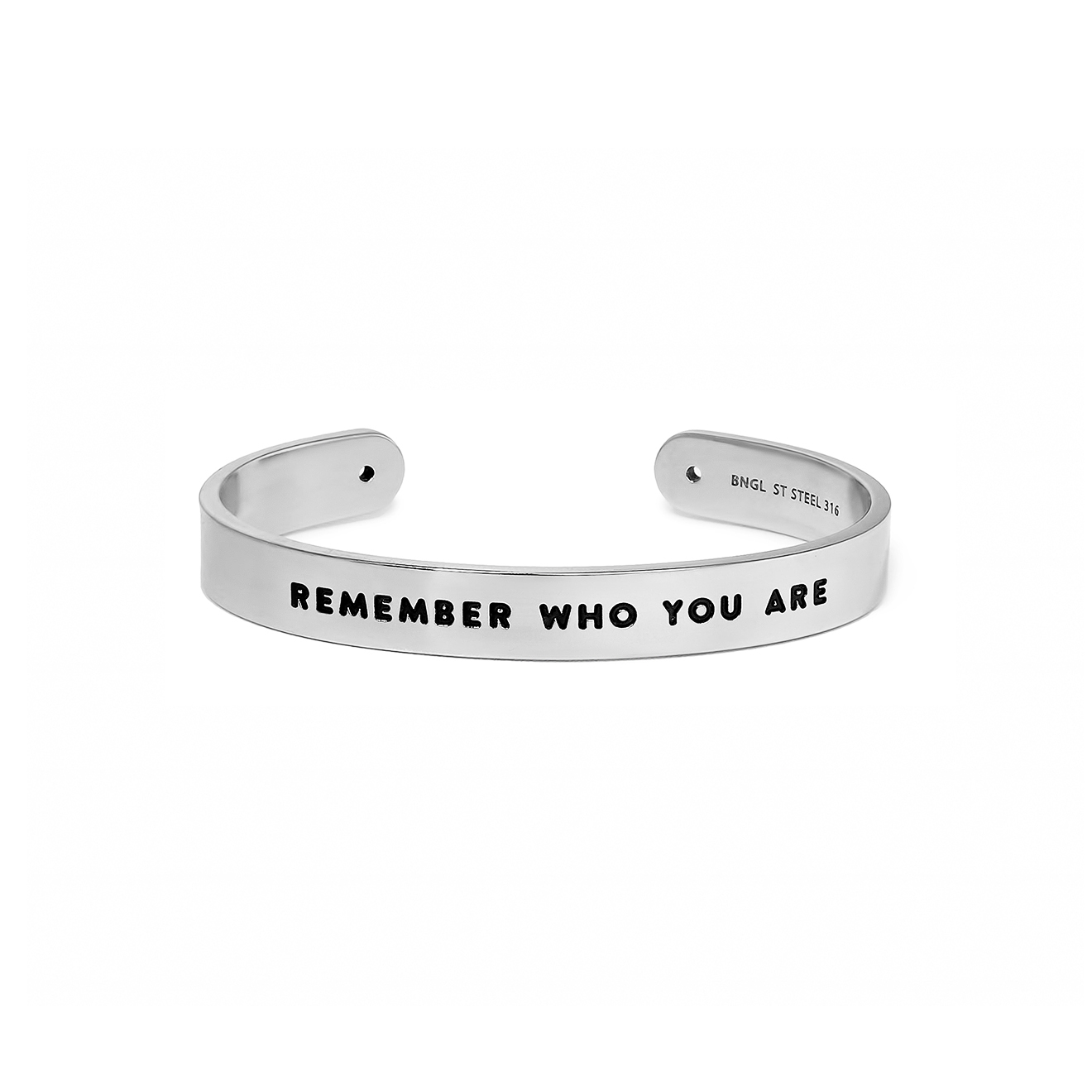 Широкий браслет REMEMBER WHO YOU ARE