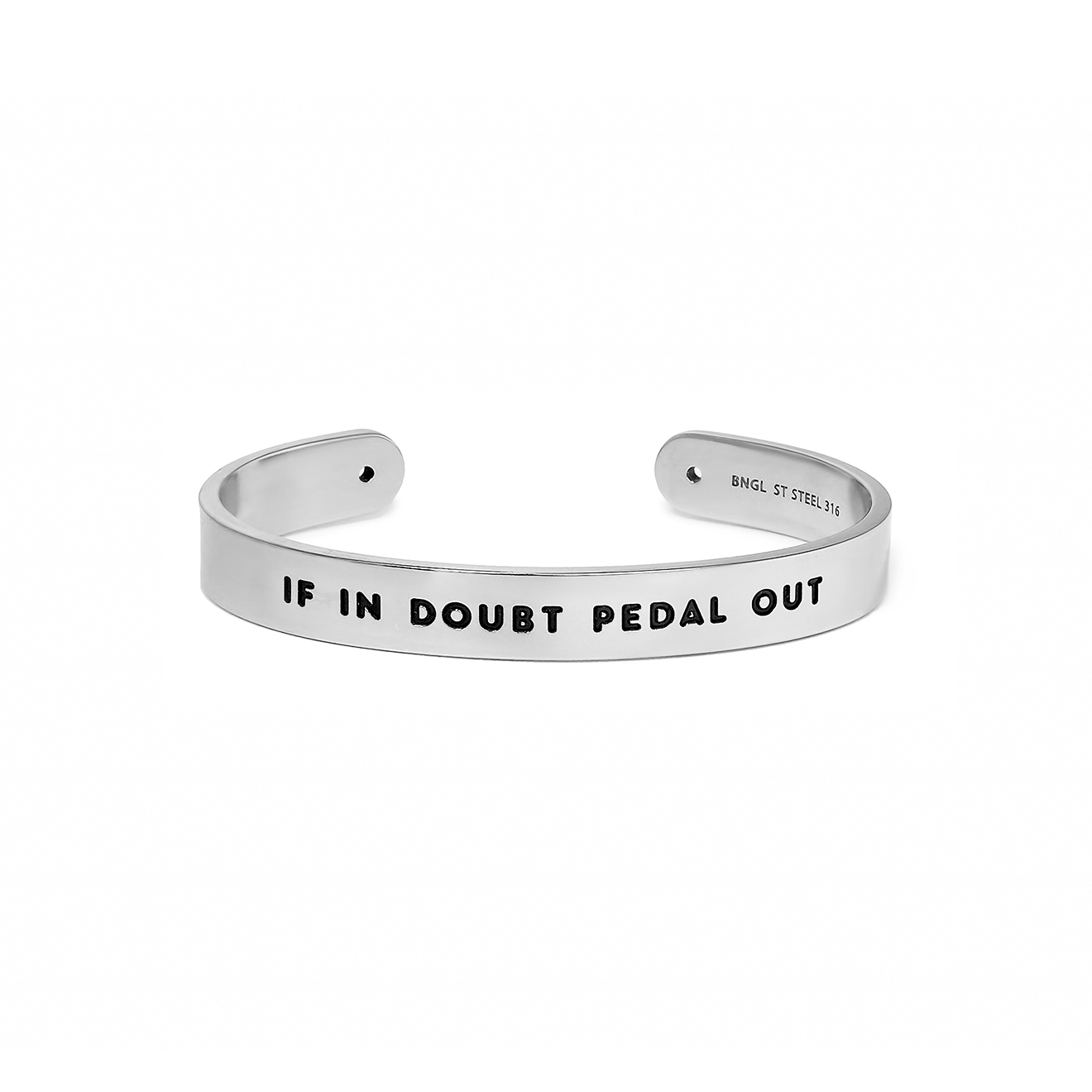 Широкий браслет IF IN DOUBT PEDAL OUT