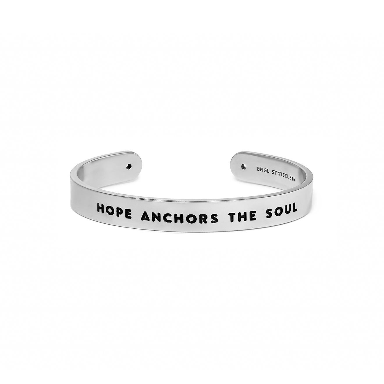 Широкий браслет HOPE ANCHORS THE SOUL