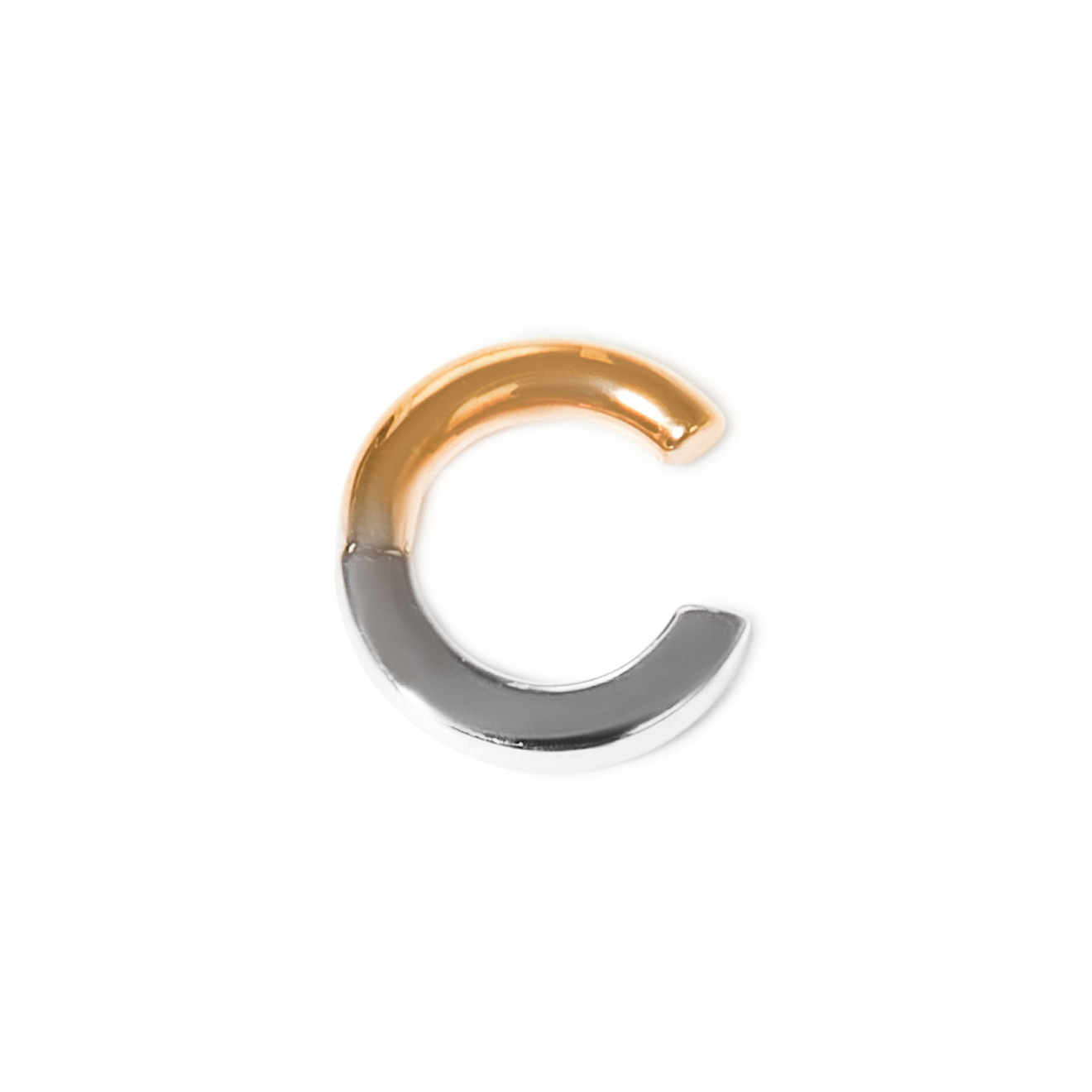 Биколорный кафф из серебра