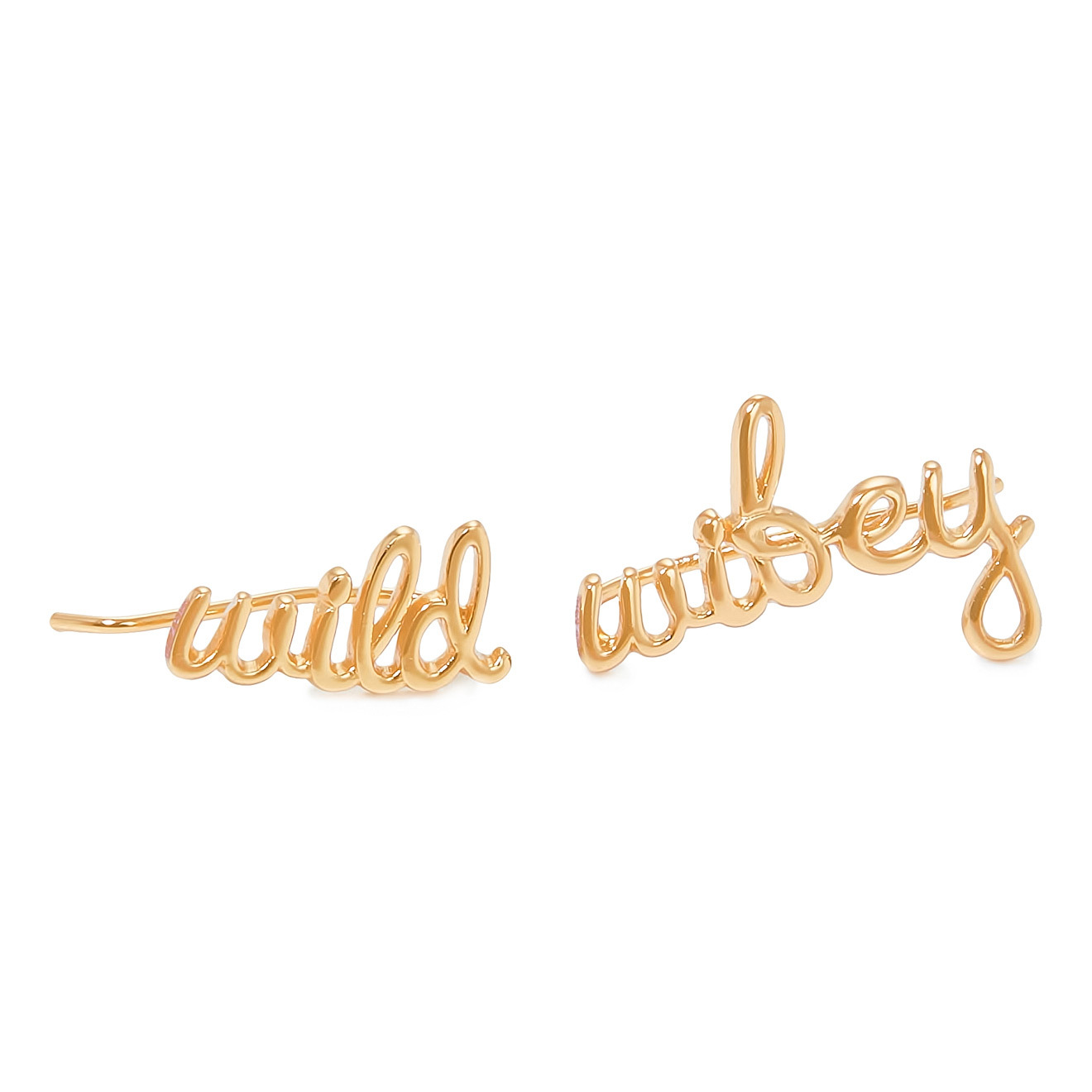 Позолоченные серьги-каффы Wild - wifey