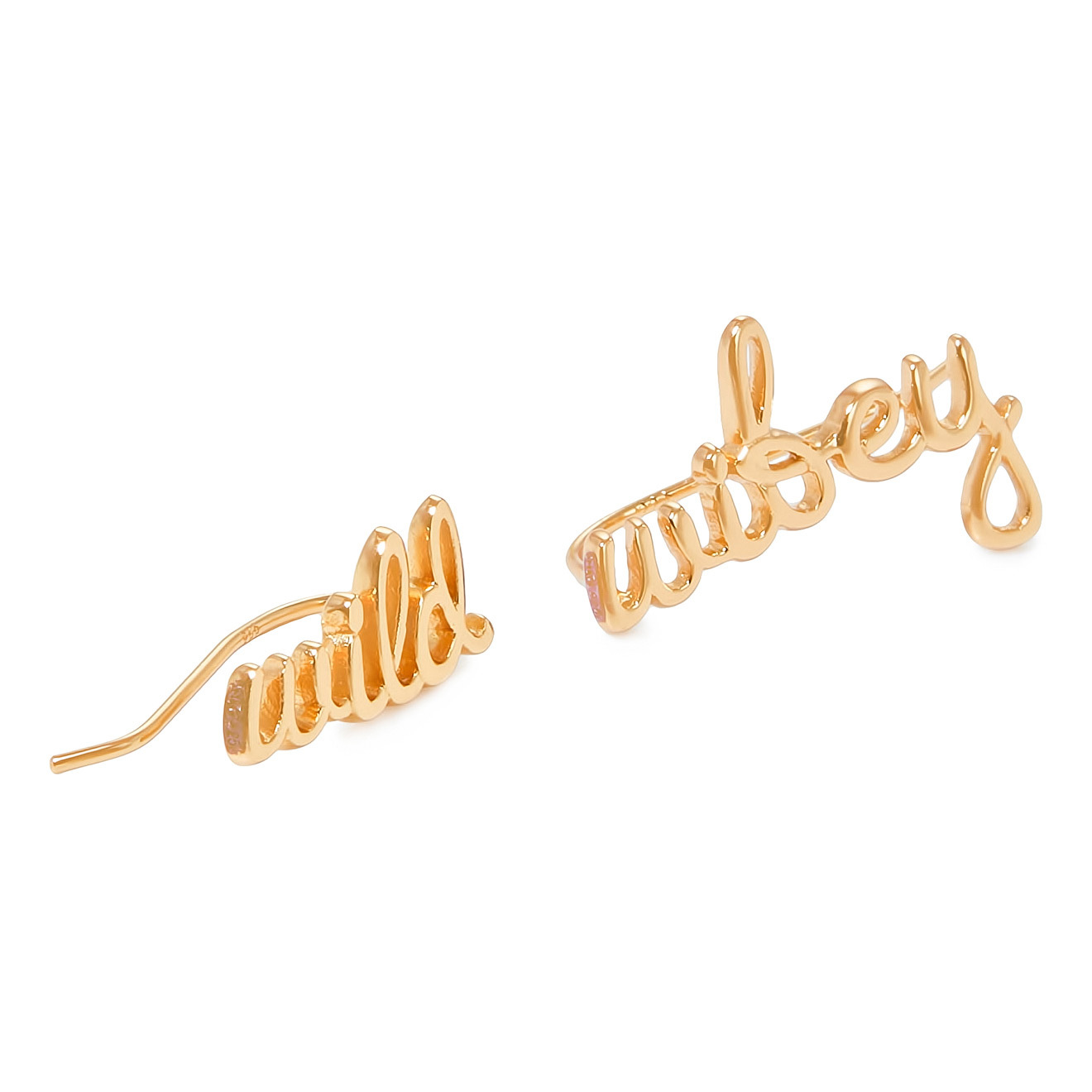 Позолоченные серьги-каффы Wild - wifey