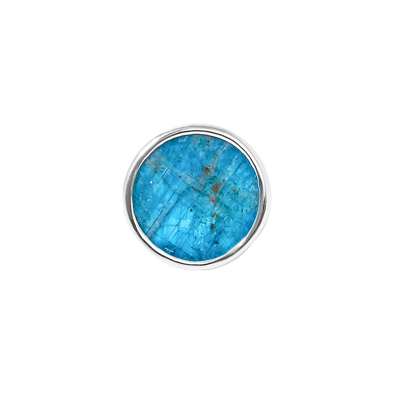 Кольцо SMALL из серебра с апатитом, из коллекции Planets
